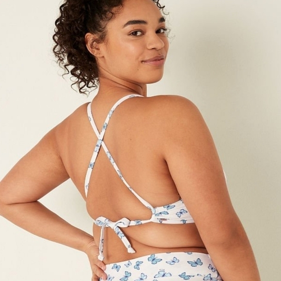 VS PINK REVERSIBLE MINI BIKINI BOTTOMS & WRAP TOP SET NWOT - Picture 4 of 12